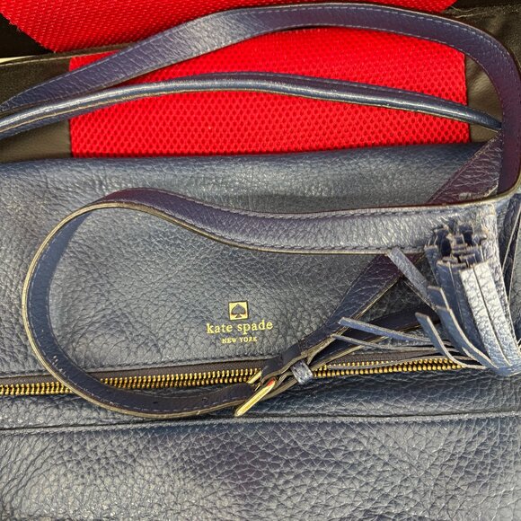 Kate Spade New York Blue Leather Adjustable Strap - Picture 2 of 10